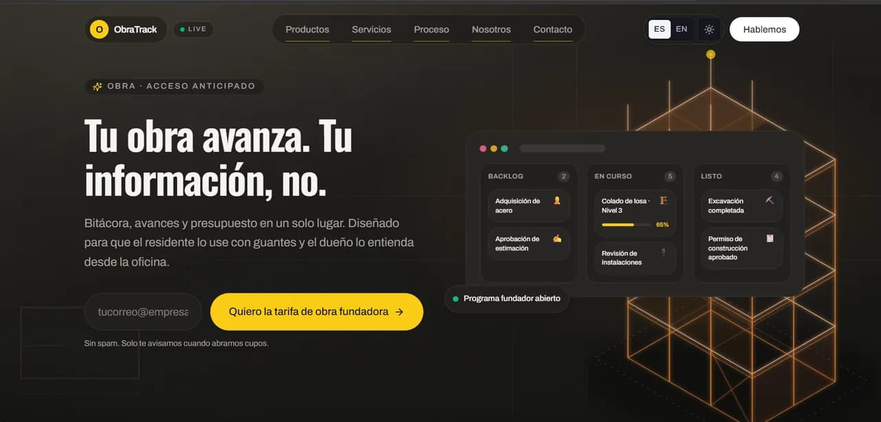 ObraTrack preview