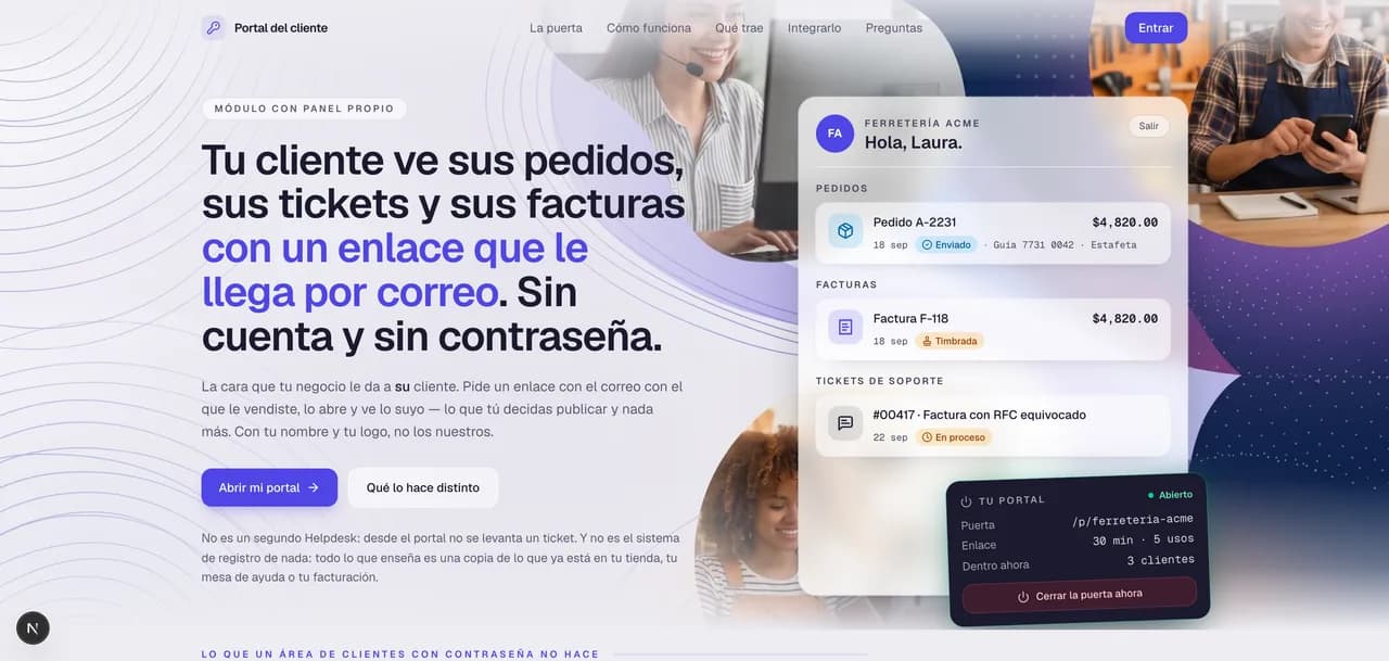 Portal del cliente preview